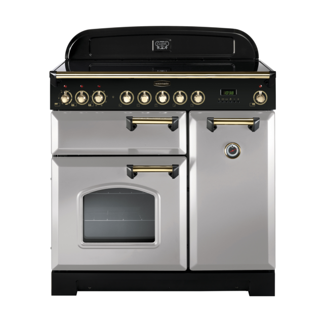 Rangemaster Classic Deluxe 90cm Ceramic Royal Pearl Range Cooker
