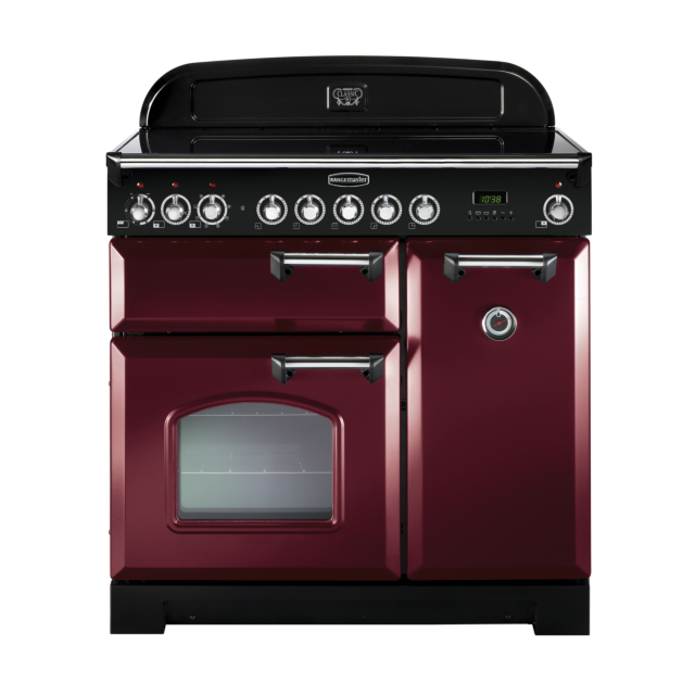 Rangemaster Classic Deluxe 90cm Induction Cranberry Range Cooker