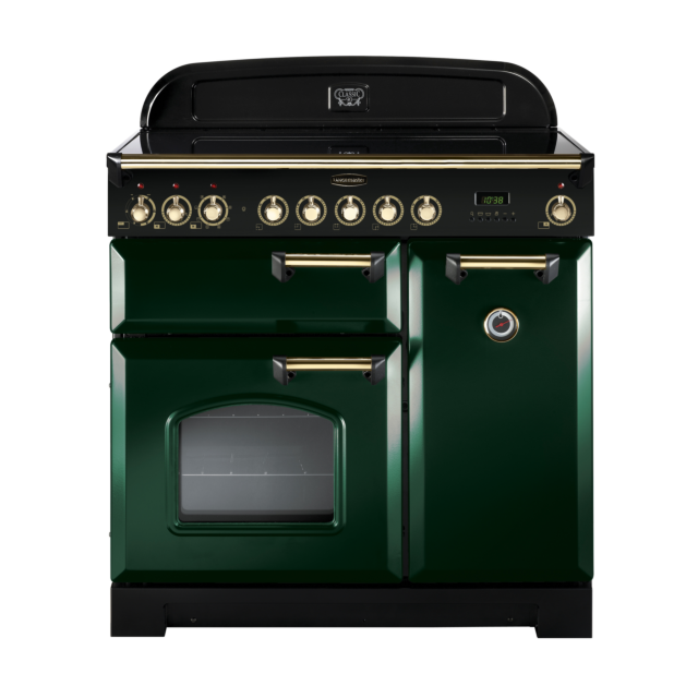 Rangemaster Classic Deluxe 90cm Induction Green Range Cooker