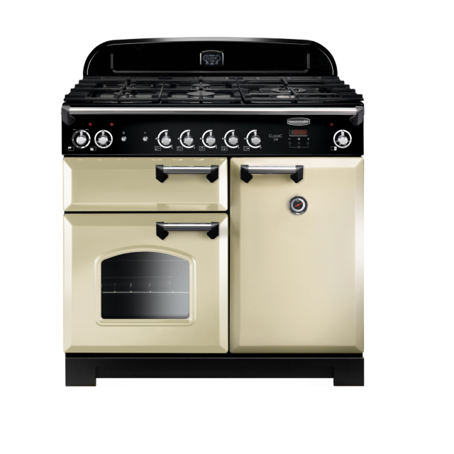 Rangemaster Classic 100cm Dual Fuel Cream Range Cooker 