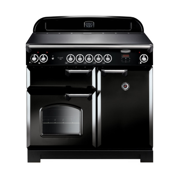 Rangemaster Classic 100cm Induction Black Range Cooker