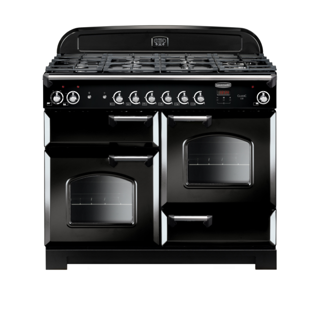 Rangemaster Classic 110cm Dual Fuel Black Range Cooker