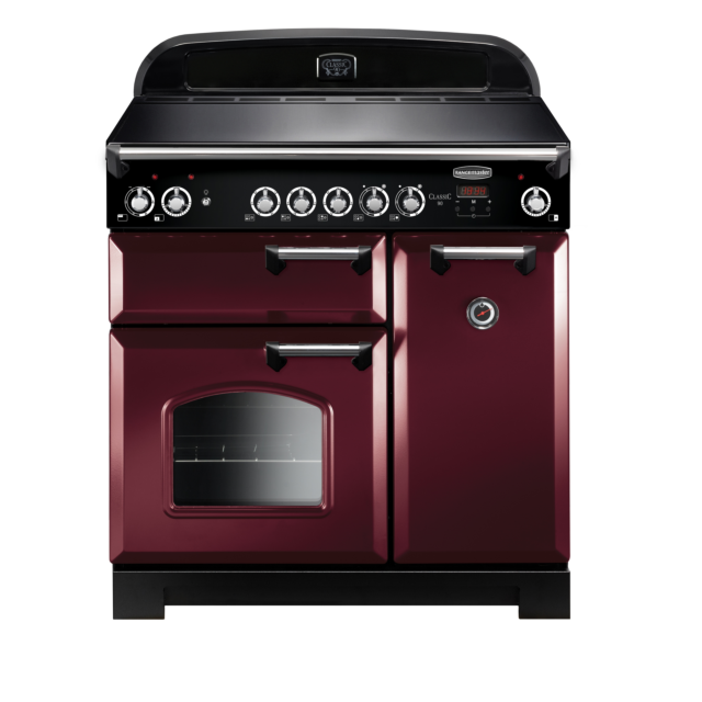 Rangemaster Classic 90cm Ceramic Cranberry Range Cooker