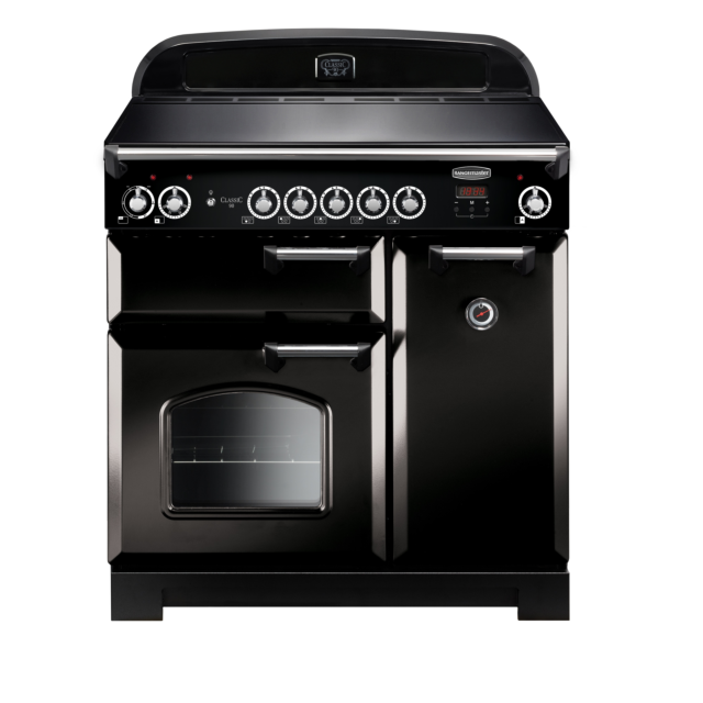 Rangemaster Classic 90cm Induction Black Range Cooker