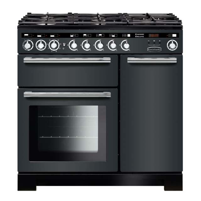 Rangemaster Encore Deluxe 90cm Dual Fuel Slate 