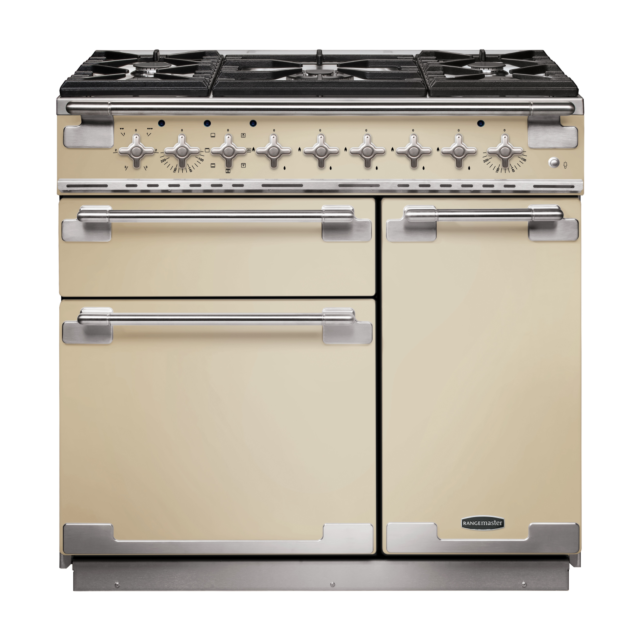Rangemaster Elise 90cm Dual Fuel Cream Range Cooker