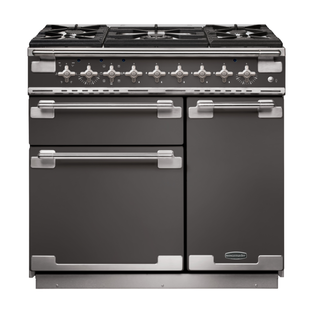 Rangemaster Elise 90cm Dual Fuel Slate Range Cooker