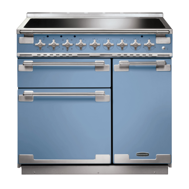 Rangemaster Elise 90cm Induction China Blue Range Cooker