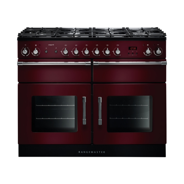 Rangemaster Esprit 110cm Dual Fuel Cranberry Range Cooker