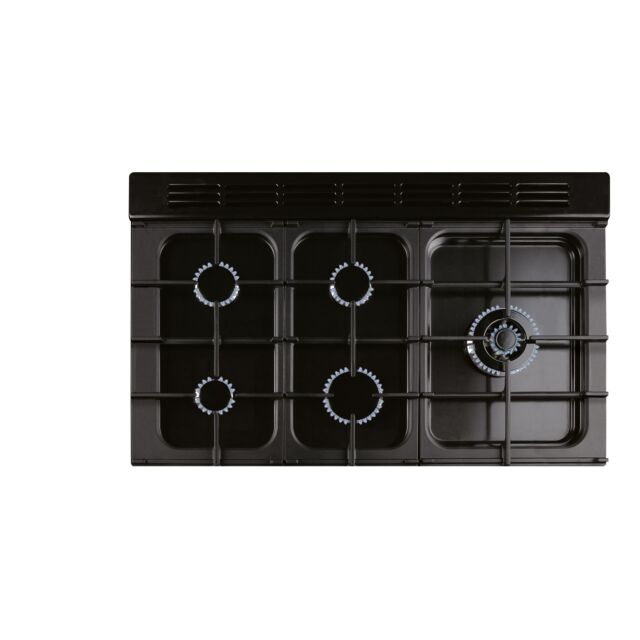 Rangemaster Kitchener 100cm All Gas Black Range Cooker