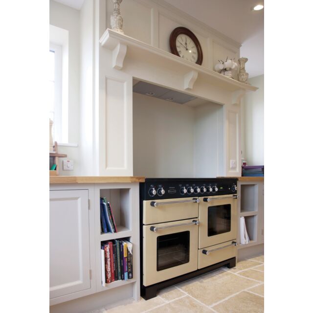 Rangemaster Kitchener 110cm Dual Fuel Black Range Cooker
