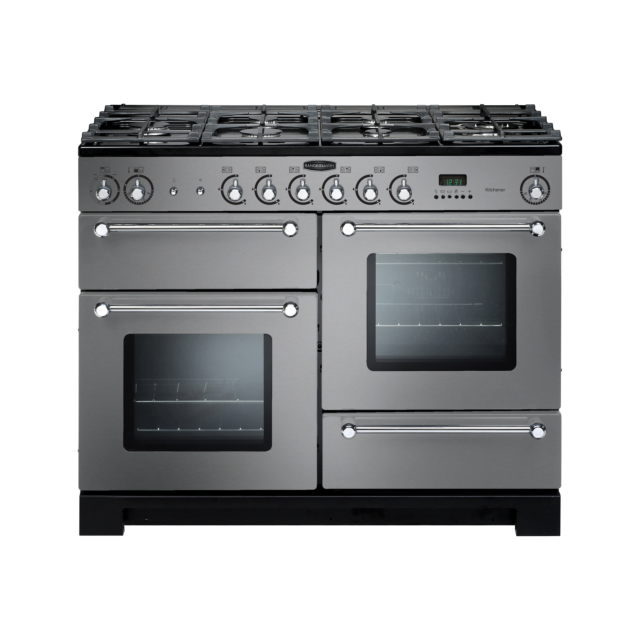 Rangemaster Kitchener 110cm Dual Fuel Stainless Steel Range Cooker