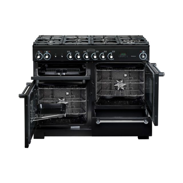 Rangemaster Kitchener 110cm Dual Fuel Stainless Steel Range Cooker