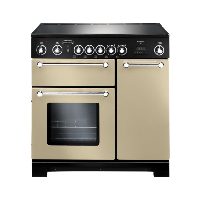 Rangemaster Kitchener 90cm Ceramic Cream Range Cooker