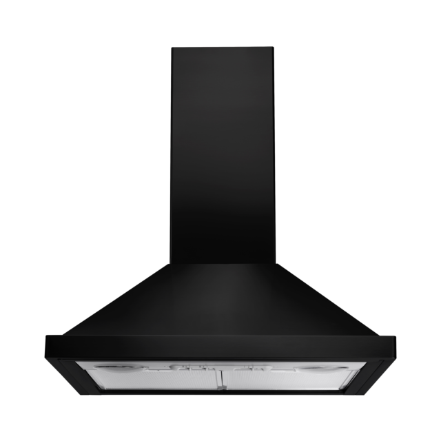 Rangemaster 60cm Chimney Extractor Hood Black 