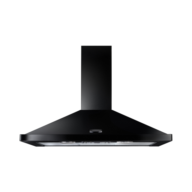 Rangemaster LEIHDC90BC Chimney Hood, 90cm, Black