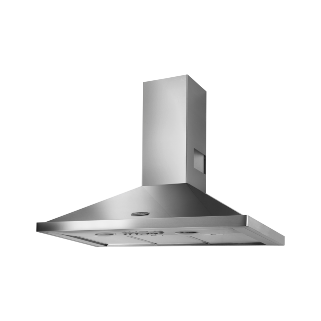 Rangemaster LEIHDC90SC Chimney Hood, 90cm, Stainless Steel