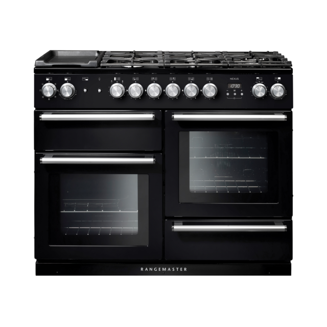 Rangemaster Nexus 110cm Dual Fuel Black Range Cooker