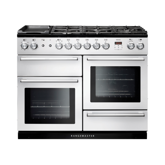 Rangemaster Nexus 110cm Dual Fuel White Range Cooker