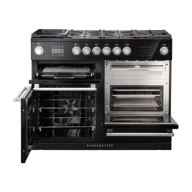 Rangemaster Nexus Steam, 110cm, Dual Fuel, Slate Range Cooker 