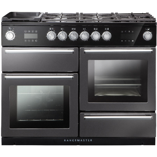 Rangemaster Nexus Steam, 110cm, Dual Fuel, Slate Range Cooker 