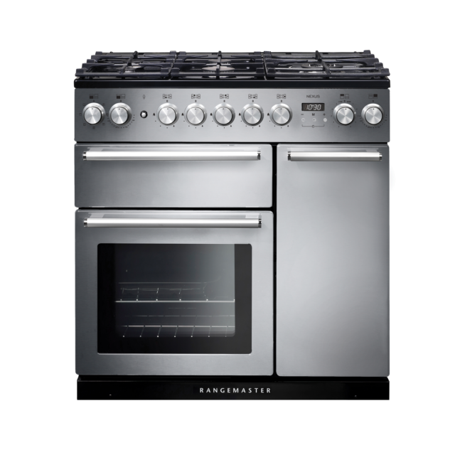 Rangemaster Nexus 90cm Dual Fuel Stainless Steel Range Cooker