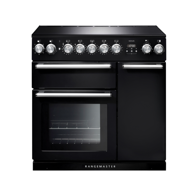 Rangemaster Nexus 90cm Induction Black Range Cooker  