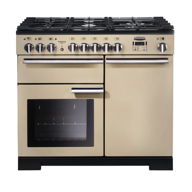 Rangemaster Professional Deluxe 100cm Dual Fuel Cream Range Cooker