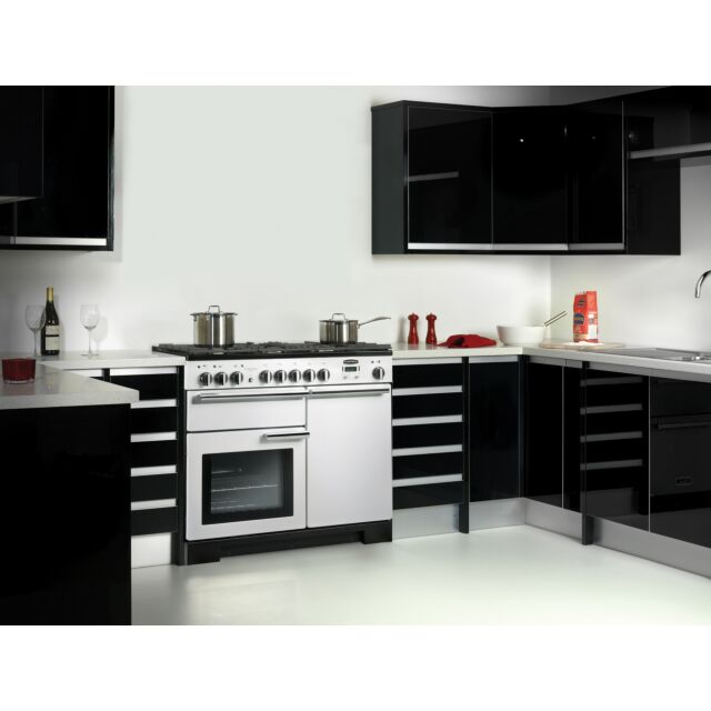 Rangemaster Professional Deluxe 100cm Dual Fuel Stainless Steel Range Cooker