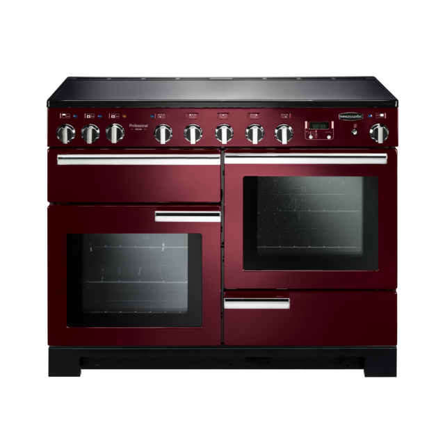 Rangemaster Professional Deluxe 110cm Induction Cranberry Range Cooker