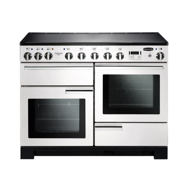Rangemaster Professional Deluxe 110cm Induction White Range Cooker