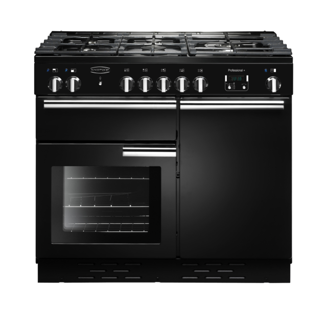 Rangemaster Professional Plus 100cm Dual Fuel Black Range Cooker