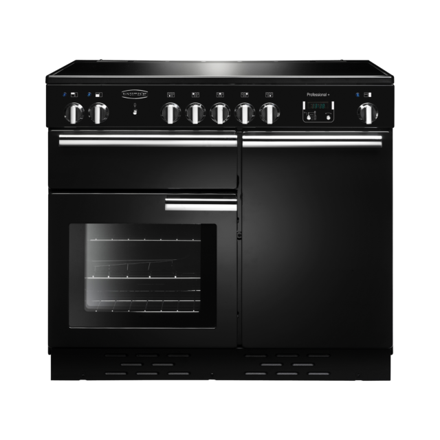 Rangemaster Professional Plus 100cm Ceramic Black Range Cooker