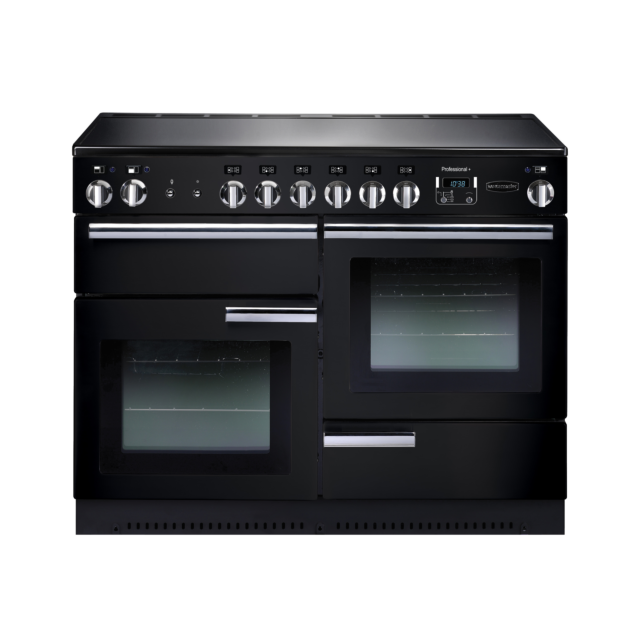 Rangemaster Professional Plus 110cm Ceramic Black Range Cooker