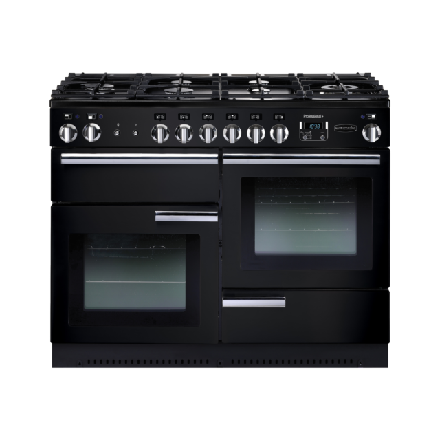Rangemaster Professional Plus 110cm All Gas Black Range Cooker