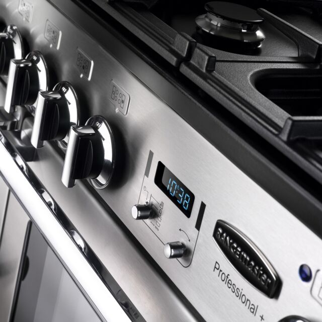 Rangemaster Professional Plus 110cm All Gas Stainless Steel Range Cooker