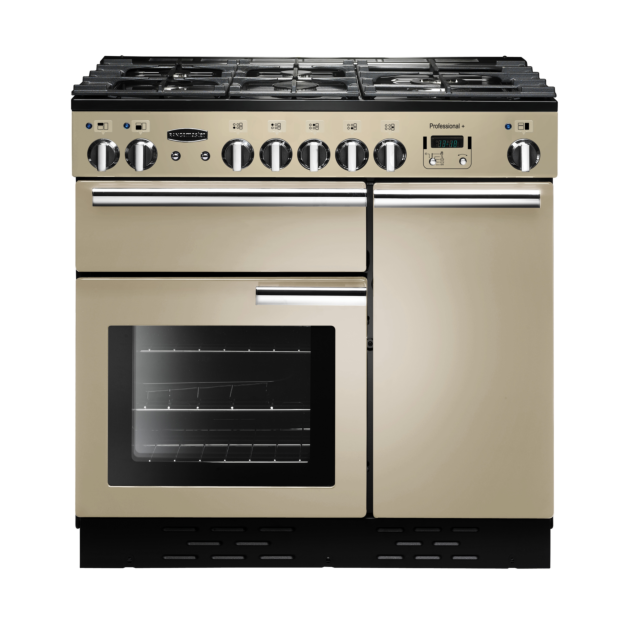Rangemaster Professional Plus 90cm Dual Fuel Cream Range Cooker