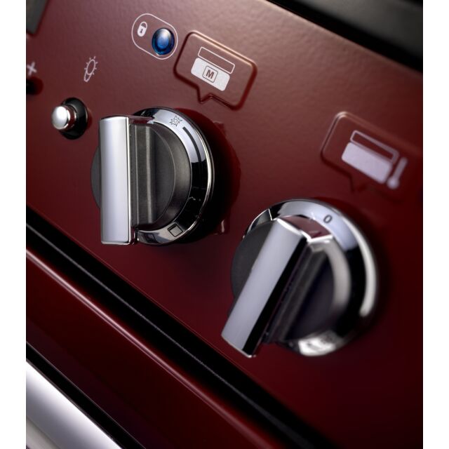 Rangemaster Professional Plus FX 90cm Dual Fuel Cranberry Range Cooker