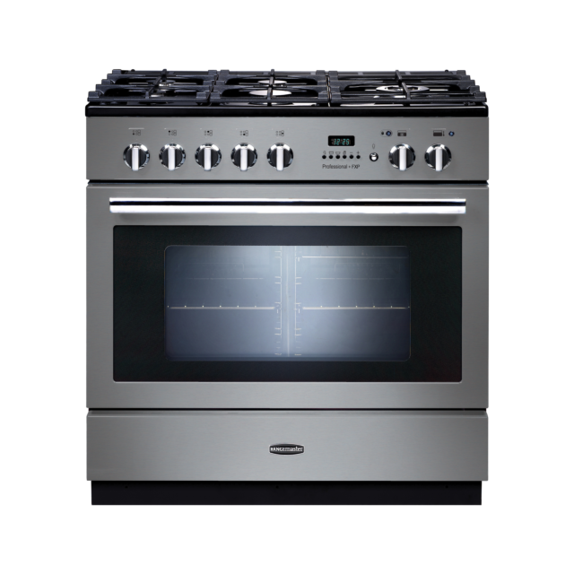 Rangemaster Professional Plus FXP 90cm Dual Fuel Stainless Steel Range Cooker