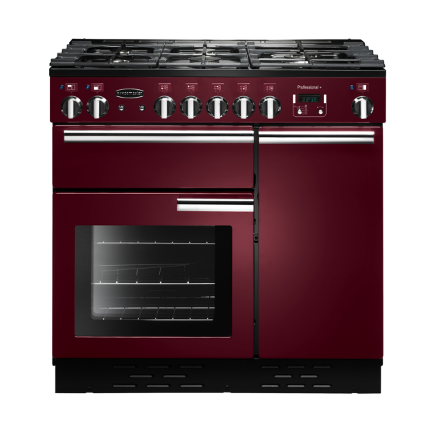 Rangemaster Professional Plus 90cm All Gas Cranberry Range Cooker