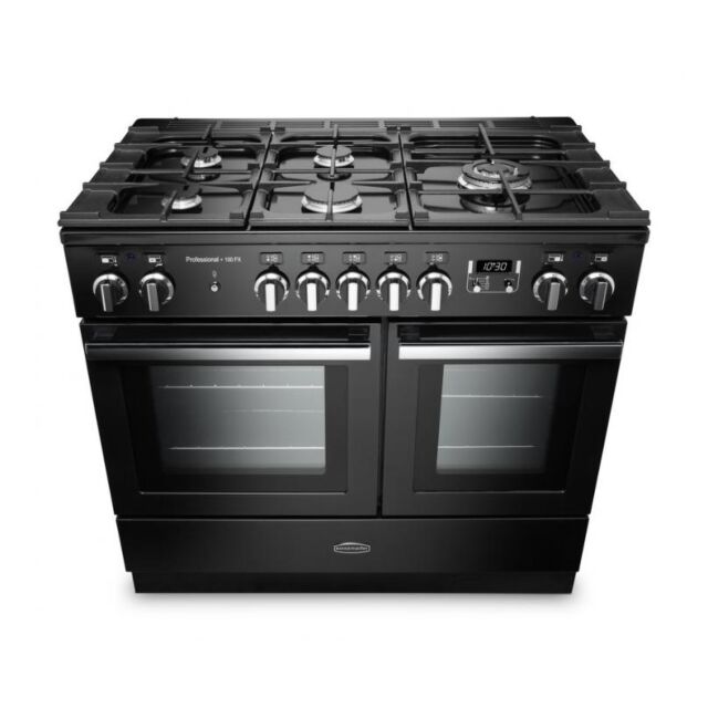 Rangemaster Professional Plus FX 100cm Dual Fuel Black Range Cooker