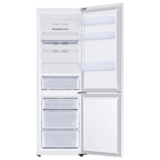 Samsung RB34T602EWW Fridge Freezer, 60cm, Frost Free, E Energy