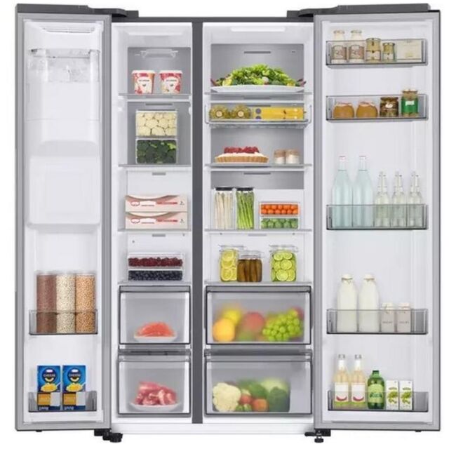 Samsung RS68A884CSL/EU 91.2cm No Frost American Style Fridge Freezer - Aluminium