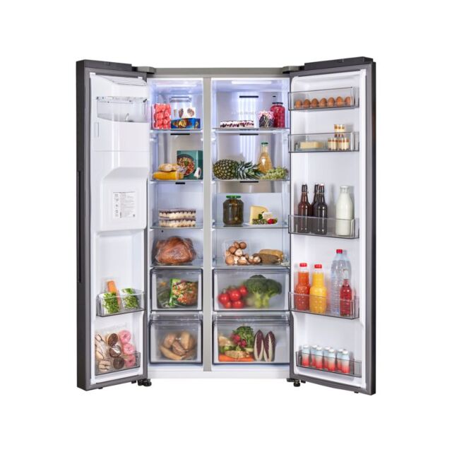 Samsung RS70F66KCFEU Black 91cm Side by Side American Fridge Freezer - Black