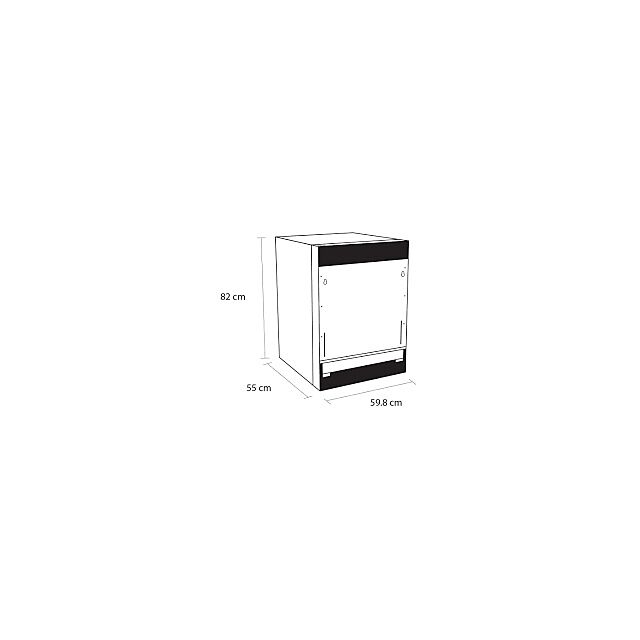 Sensis DWI0113FSDW Integrated Dishwasher with Sliding Hinges