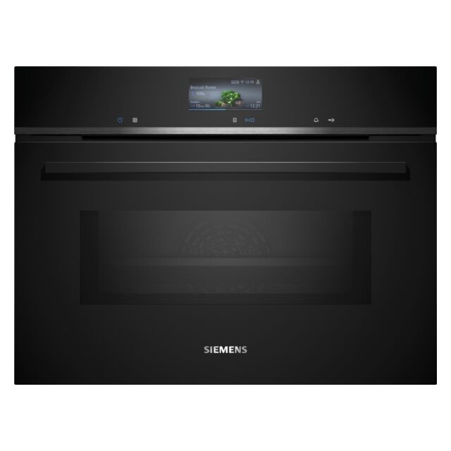 Siemens CM776G1B1B Black with stee Multifunction, 19 individual and MW combination functions, TFT to