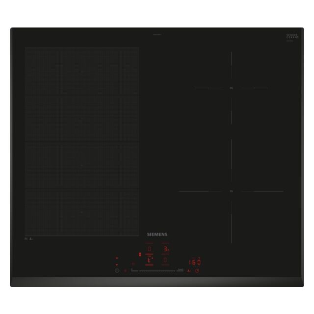 Siemens EX651HEC1E Black Iq700 Induction Hob 60 Cm Surface Mount Without Frame