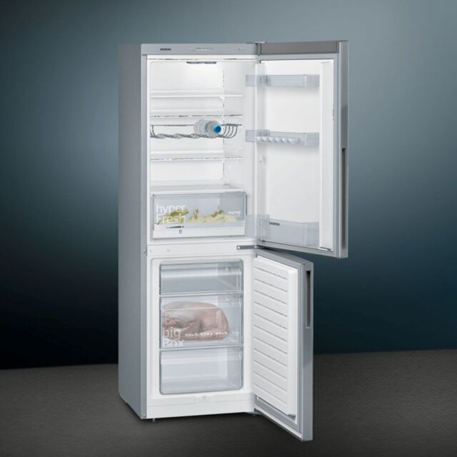 Siemens KG33VVIEAG Stainless steel 176x60 lowFrost fridge freezer, hyperFresh, 4 glass shelves, BigB