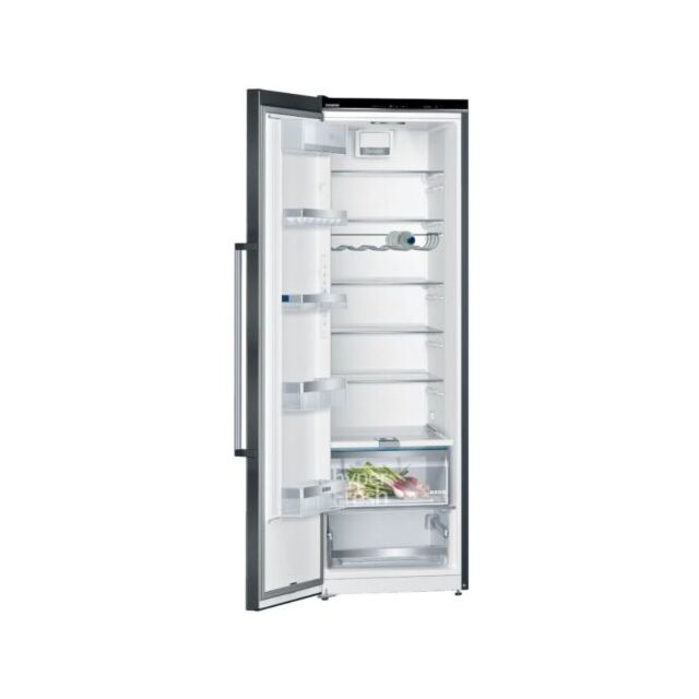 Siemens KS36VAXEP Black steel 
a 186x60 upright fridge, hyperFresh Plus, flexShelf, easyLift shelf,