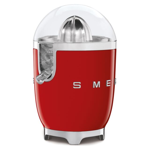 Smeg CJF01RDUK 50's Style Citrus Juicer, Red